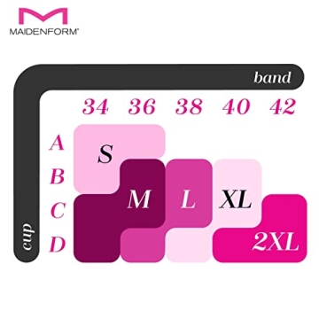 Maidenform Pure Comfort Lace Back Wireless Bra - Stylish & Comfy