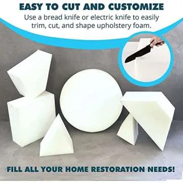 Foamma High-Density Upholstery Foam for Chairs & Sofas