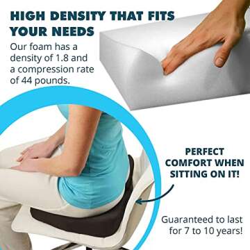 Foamma High-Density Upholstery Foam for Chairs & Sofas