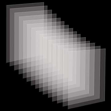 UPlama 15Sheets Shrink Films, Clear Shrink Art Papers,Shrink Card,Transparent Shrink Sheets,Shrink Film That's A Dinks for Kids and Adults Creativity for Kids Shrink Fun,8" x 12"