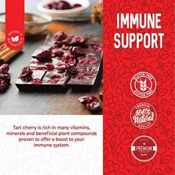 Herbaila Dried Cherries Tart Cherry, Montmorency Tart Cherries, Dried Sour Cherries Fresh, Montmorency Dried Tart Cherries, Dried Cherries, All-Natural Whole Sour Cherry (1lb)