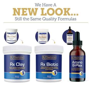 Rx Vitamins for Pets Rx Zyme for Dogs & Cats - Help Gastrointestinal Discomfort - Add to Food - 120g...