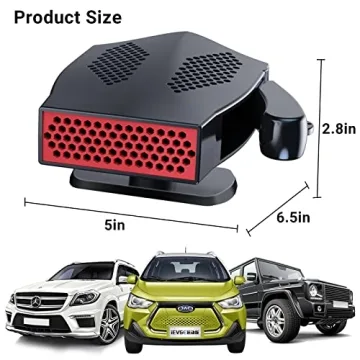 Portable 12V Car Heater & Defroster for Fast Heating