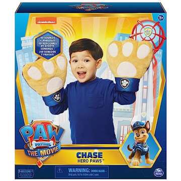 Paw Patrol, Chase Hero Paws Role Play Plush Toy with 10 Sounds and Phrases, Pretend Play Costume for...