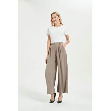 Tronjori High Waist Palazzo Pants for Casual Elegance