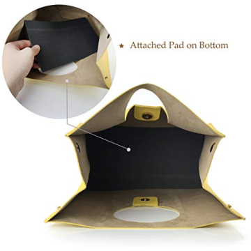 Chic HOXIS Vintage PU Leather Handbag Tote for Women