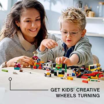 LEGO Classic Bricks and Wheels 11014 Building Kit - Endless Creative Building Fun!