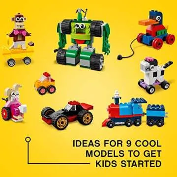 LEGO Classic Bricks and Wheels Building Kit for Creative Play