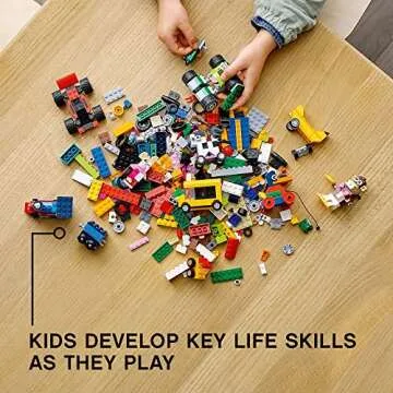 LEGO Classic Bricks and Wheels Building Kit for Creative Play