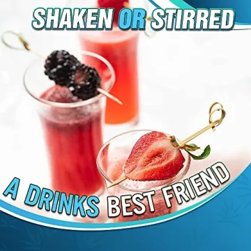 Elegant 200PCS Bamboo Cocktail Picks for Parties