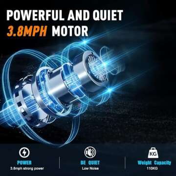 Under Desk Treadmill Portable Walking Pad, Adjustable Speed with APP, LCD Screen & Calorie Counter, Ultra Thin and Silent, Intended for Home/Office (Black Red)