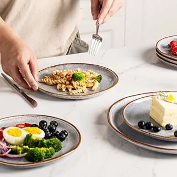 Shop AmorArc Unique Ceramic Dinner Plates Set of 6