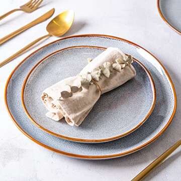 Shop AmorArc Unique Ceramic Dinner Plates Set of 6