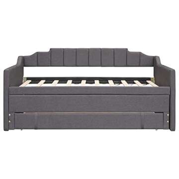 Stylish MERITLINE Twin Upholstered Daybed with Trundle
