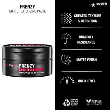 Matte Texturizing Paste for Effortless Hairstyling Solutions