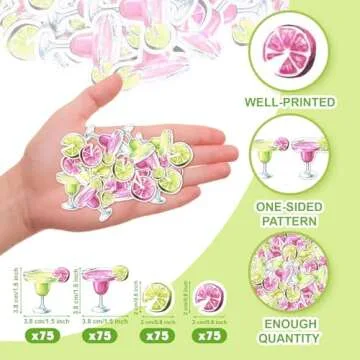 Margs And Matrimony Bachelorette Decorations - 321 pcs: 1 Margarita Banner, 20 Margarita Balloons, 300 Margarita Confetti - Perfect for Margarita Bachelorette Party and Mexican Fiesta Party