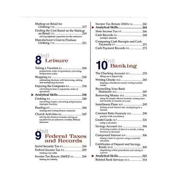 Abeka High School Consumer Math Textbook for Personal Finance