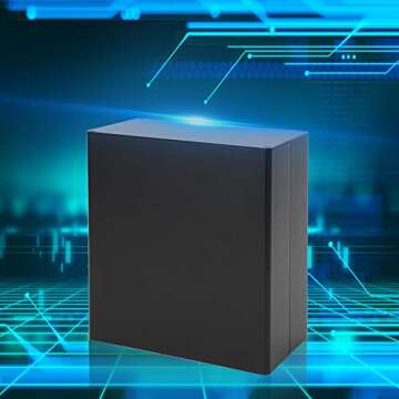 Aluminum Project Box, Matte Black DIY PCB Junction, Heat Dissipation Casing, Aluminum Shell Housing Heat Dissipation, Good Shielding Performance