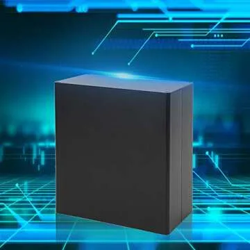 Aluminum Project Box, Matte Black DIY PCB Junction, Heat Dissipation Casing, Aluminum Shell Housing Heat Dissipation, Good Shielding Performance