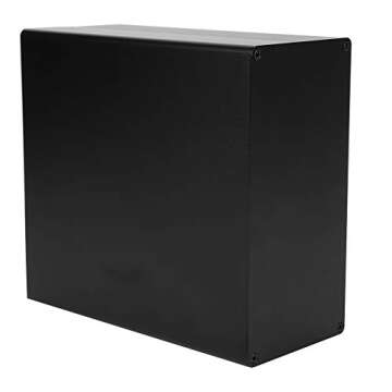 Aluminum Project Box, Matte Black DIY PCB Junction, Heat Dissipation Casing, Aluminum Shell Housing Heat Dissipation, Good Shielding Performance
