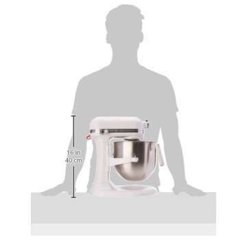 KitchenAid KSM8990WH 8-Quart Commercial Countertop Mixer, 10-Speed, Gear-Driven, White