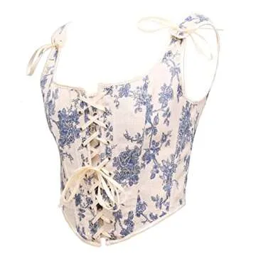 bslingerie Women Retro Vintage Victorian Push Up Bustier Going Out Crop Top Tank Top Corset (as1, Al...