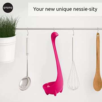 OTOTO The Original Nessie Ladle - Soup Ladle, Funny Gadgets, Loch Ness design, Cooking Gifts for Mom - Cute and Practical Kitchen Utensils - Unique Gifts for Women