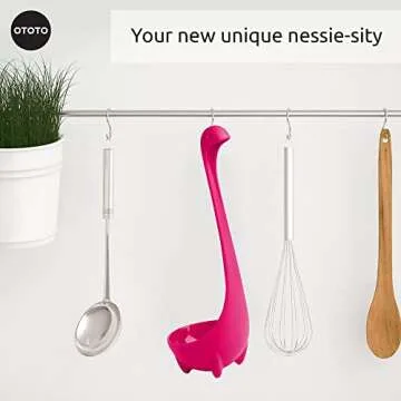 OTOTO The Original Nessie Ladle - Soup Ladle, Funny Gadgets, Loch Ness design, Cooking Gifts for Mom - Cute and Practical Kitchen Utensils - Unique Gifts for Women
