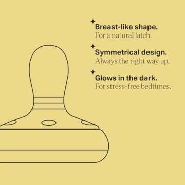 Tommee Tippee Breast-Like Night Pacifier for Ages 6-18 Months