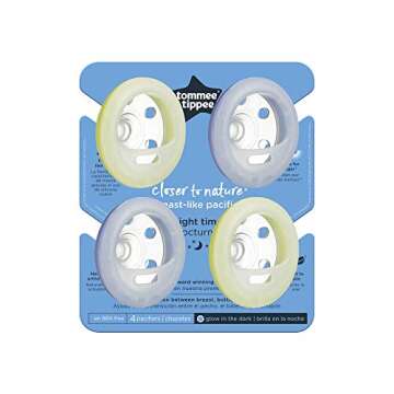 Tommee Tippee Breast-Like Night Pacifier for Ages 6-18 Months