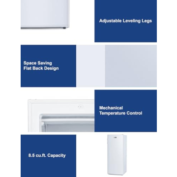 BLACK+DECKER 8.5 Cu. Ft. Upright Freezer with Control