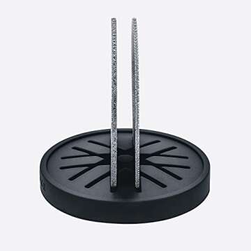 Normcore 2 Packs 58.5mm Puck Screen with Stand - Reusable Contact Shower Screen with Silicone Holder - 1.7mm / 1.0mm Thickness 150μm Mesh - Compatible with Espresso Machine 58mm Portafilter Basket