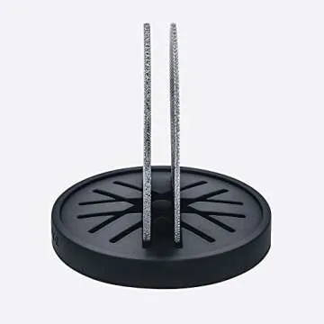 Normcore 2 Packs 58.5mm Puck Screen with Stand - Reusable Contact Shower Screen with Silicone Holder - 1.7mm / 1.0mm Thickness 150μm Mesh - Compatible with Espresso Machine 58mm Portafilter Basket