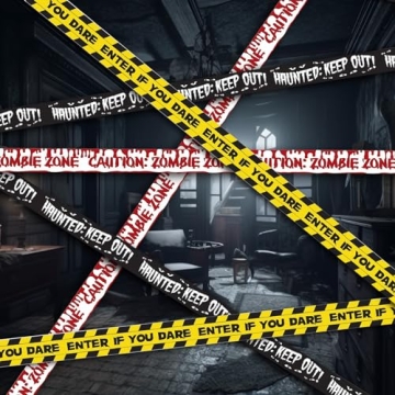 Babigo Halloween Zombie Caution Tape & Posters Pack