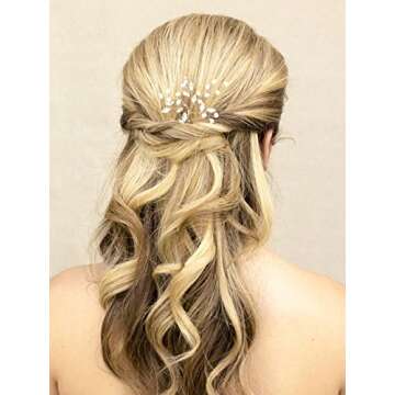 Elegant Unicra Silver Hair Pins for Weddings and Bridesmaids