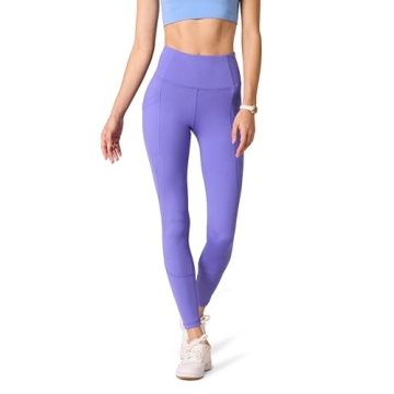 Amazon Essentials Active Sculpt High Rise Full Length Leggings with Pockets - Stylish and Comfortabl...
