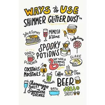 Edible Glitter for Drinks • Shiny Silver Glitter, Shimmer Beverage Dust for Cocktails, Beer, Wine and More - Original Silver - 3 gram Shaker