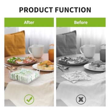 Cocktail Napkin Holder Set 2 Pack Durable Acrylic Style