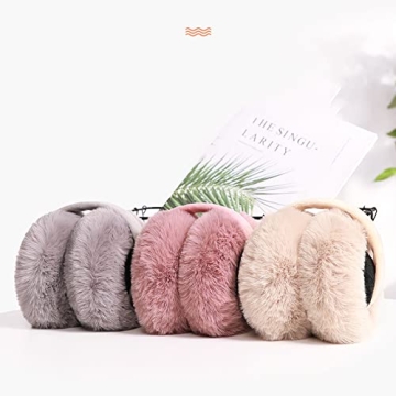 Stylish Avilego Furry Earmuffs - Warm Winter Ear Protection