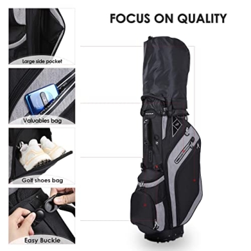 Lightweight Golf Stand Bag 14 Top Dividers with Pockets