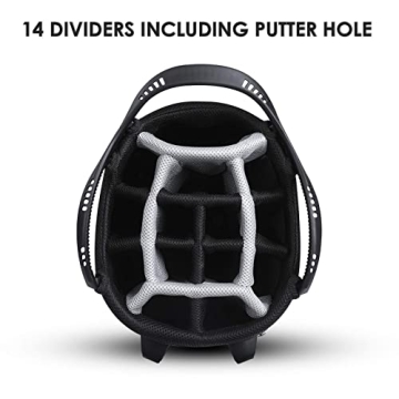 Lightweight Golf Stand Bag 14 Top Dividers with Pockets
