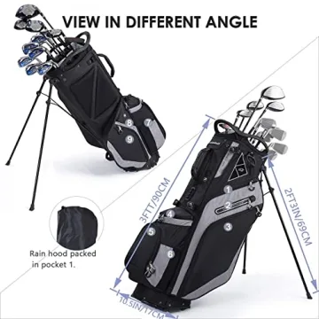 Lightweight Golf Stand Bag 14 Top Dividers with Pockets