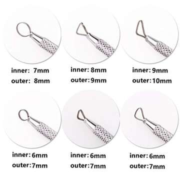 Zuoyou 6 PCS Clay Pottery Sculpting Tools Set Pottery Clay Sculpture Caving Scraper Craft Modelling Tools