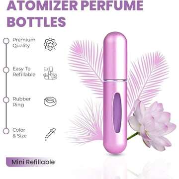 VIGOR PATH Mini Refillable Perfume Travel Spray Bottles