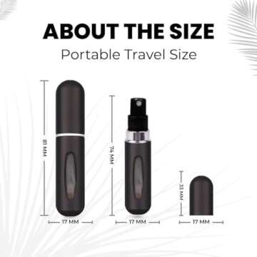 VIGOR PATH Mini Refillable Perfume Travel Spray Bottles