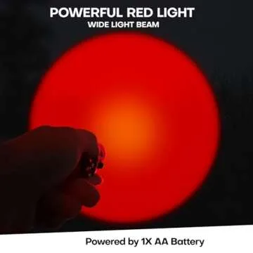 Compact Red LED Flashlight for Wildlife Watching