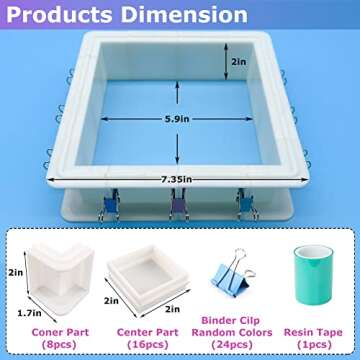 Nomanak 2-Pack Adjustable Mold-Housing for Silicone Molds-Making - Silicone Molds, Mold Making Silic...