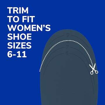 Dr. Scholl’s Energizing Comfort Women’s Everyday Insoles with Massaging Gel - Clinically Proven, All-Day Energy and Comfort Inserts with Patented Triple Gel Design - Shock Absorbing, Arch Support