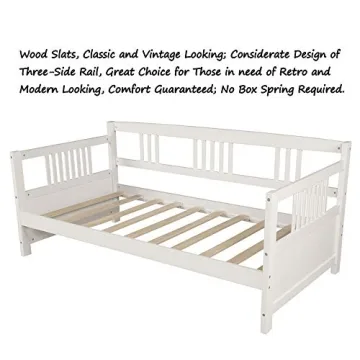 Stylish Merax Daybed Twin Bed with Wooden Support