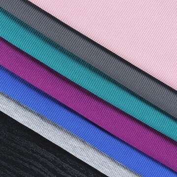 Roselux Womens Long Sleeve Scoop Neck Ribbed Knit Fitted Casual Tops Tee Slim Basic Shirts(3924,Grey-S)